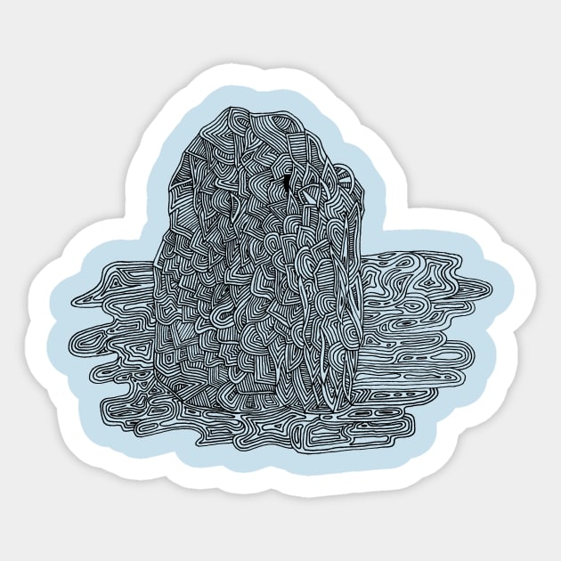 Iceberg Sticker by PsychedelicDesignCompany